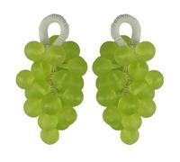 Lot de 2 savons solides naturels faits à la main en forme de raisin, pour le corps, le visage, la douche du corps et le nettoyage du visage (2 pièces, vert)