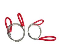 Lot de 2 scies à main en fil d'acier pour le travail du bois, ergonomique, portable, jardinage, applications de construction, scie à main en fil d'acier