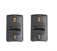 Lot de 2 sélecteurs de rechange N035051 compatibles avec les perceuses électriques DCD795 DCD790 DCD785 DCD737 DCD735 DCD73 Series Composant de commutateur de vitesse en plastique noir