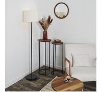 Lot De 2 Sellettes - Home Deco Factory - Gigogne - Noir Et Marron