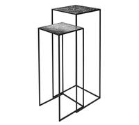 Lot de 2 sellettes métal gigognes Havana