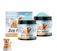 Lot de 2 sels de litière, respectueux des animaux, respectueux des animaux, pour l'hiver, déneigement efficace et dégivrant jusqu'à -50 °C, fusion rapide et durable