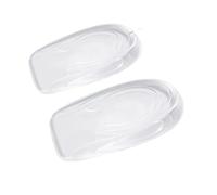 Lot de 2 semelles intérieures invisibles en silicone pour augmenter la hauteur - Inserts de levage du talon - Protection des pieds - Élastique - 3 cm (femme 1 cm)