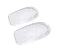 Lot de 2 semelles intérieures invisibles en silicone pour augmenter la hauteur - Inserts de levage du talon - Protection des pieds - Élastique - 3 cm (homme 1 cm)