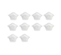 Lot de 2 semelles intérieures pour chaussures de sport - Taille réglable - Protection du talon - Autocollant arrière (blanc, 10 mm, 5 paires)