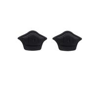 Lot de 2 semelles intérieures pour chaussures de sport - Taille réglable - Protection du talon - Autocollant arrière (noir, 10 mm, 1 paire)