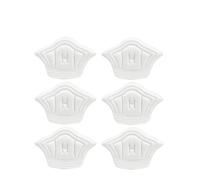 Lot de 2 semelles intérieures pour chaussures de sport - Taille réglable - Protection du talon - Autocollant arrière (blanc, 5 mm, 3 paires)