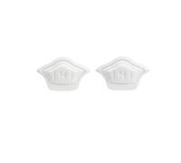 Lot de 2 semelles intérieures pour chaussures de sport - Taille réglable - Protection du talon - Autocollant arrière (blanc, 10 mm, 1 paire)