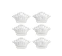 Lot de 2 semelles intérieures pour chaussures de sport - Taille réglable - Protection du talon - Autocollant arrière (blanc, 10 mm, 3 paires)