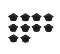Lot de 2 semelles intérieures pour chaussures de sport - Taille réglable - Protection du talon - Autocollant arrière (noir, 10 mm, 5 paires)