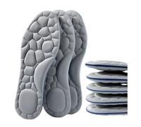 Lot de 2 semelles orthopédiques de massage 5D unisexes super douces pour pieds, paniers de course, soutien de la voûte plantaire (35-36)