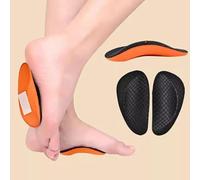 Lot de 2 semelles orthopédiques de soutien de la voûte plantaire pour | Lot de 2 semelles de soutien de la voûte plantaire, conçues pour la supination/talon/métatarse, absorbant les chocs