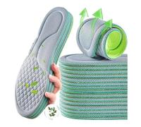 Lot de 2 semelles orthopédiques unisexes en mousse à mémoire de forme, semelle intérieure désodorisante, chaussures de sport, absorbant la transpiration, accessoires de chaussures souples (noir, 3
