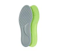 Lot de 2 semelles orthopédiques unisexes en mousse à mémoire de forme - Semelles désodorisantes pour chaussures de sport - Absorbe la transpiration - Accessoires de chaussures - Gris - 41-42