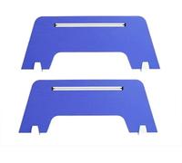Lot de 2 séparateurs de bureau insonorisants avec pieds de soutien pour salles de ureaux, espaces publics, 120 x 30 cm, gris
