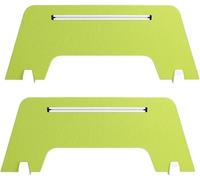 Lot de 2 séparateurs de bureau insonorisants avec pieds de soutien pour salles de ureaux, espaces publics, 120 x 30 cm, gris