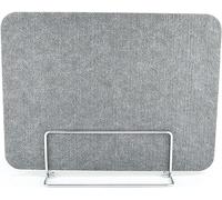 Lot de 2 séparateurs de bureau, pare-éternuements réduisant le bruit, panneaux d'intimité montés pour cabines de bureau, gris, 30 x 80 cm, améliore la concentration et la productivité