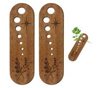 Lot de 2 séparateurs de feuilles de légumes en bois, outils de décapage d'herbes en poterie, gadgets de cuisine amusants, bols de décapage d'herbes exquis, cadeaux pour la cuisine, adaptés à un