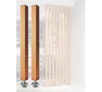 Lot de 2 séparateurs de pièce modernes à lattes en bois de 1,7 m de haut pour bureaux, escaliers, lofts et porches - Panneaux décoratifs (170 cm)