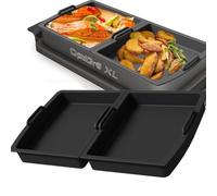 Lot de 2 Séparateurs de Plat de Cuisson en Silicone pour Tefal OptiGrill XL, Elite, Plus, pour Rôtir, Pâtisserie, Barbecue - Accessoires de Plaque de Cuisson