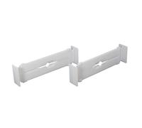 Lot de 2 Séparateurs de Tiroir ""Extensible"" 32cm Blanc