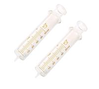 Lot de 2 seringues en verre réutilisables, seringues en verre de 50 ml de diamètre standard pour injecteur, échantillon de laboratoire