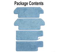 Lot de 2 serpillères compatibles avec Hobot Legee 7 pour aspirateur de sol et robot de nettoyage de moquette No Dead Space