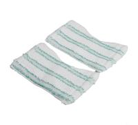 Lot de 2 serpillères de rechange pour balai d'essuie-glace Leifheit pour carrelage et baignoire, housse de nettoyage en microfibre avec rabat en caoutchouc élastique, lavable à 40 °C, haute absorption