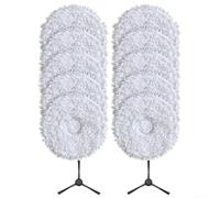 Lot de 2 serpillères douces en microfibre pour Eureka J15 Ultra | Ajustement parfait pour J15 Ultra, V15 Pro, fixation sans couture, action de nettoyage en profondeur, sols étincelants