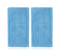 Lot de 2 serpillères en microfibre pour balai Swiffer Sweeper - Lot de 2 chiffons de nettoyage réutilisables et lavables compatibles avec les balais à franges humides/sèches et les balais à vapeur