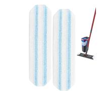 Lot de 2 serpillères en microfibre pour Vileda H2prO / O-Cedar H2prO, lavables, réutilisables, tampons de nettoyage de rechange (bleu)