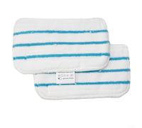 Lot de 2 serpillères rectangulaires en microfibre compatibles avec nettoyeur vapeur Beldray BEL01097 pour bois dur, ardoise, marbre, céramique