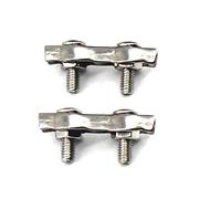 Lot de 2 serre-câbles M8 en acier inoxydable 304