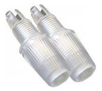 Lot de 2 serre câbles TIBELEC, plastique, blanc Blanc G