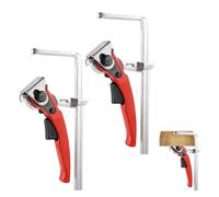 Lot de 2 Serre Joint Rapide pour Rail de Guidage, Pince de Table à Cliquet,160 x 60 mm Rail de guidage pour fixation des rails de guidage, serre-joint pour ponçage, coupe de précision