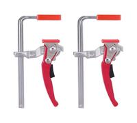 Lot de 2 serre-joints à levier - 16 x 6 cm - Pour le travail du bois, le travail du bois, le système de table et de guide MFT - Design d'alignement automatique