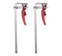Lot de 2 serre-joints à serrage rapide de 30 cm, force de serrage de 396 lbs, pour table MFT et rail de guidage, outil de travail du bois en acier 40Cr, fonction de libération rapide, rouge
