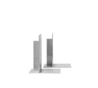 Lot de 2 Serre-livres de Rangement en Aluminium