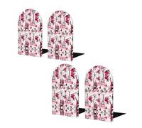 Lot de 2 serre-livres en bois de la Tour Eiffel de Paris - Petit bloqueur de livre décoratif - Base en métal robuste avec coussinets en mousse antidérapants - Bois de hêtre robuste