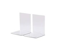 MAUL Serre Livre en Acrylique (2 pièces) 10x10x13 cm | Organisateur, cale Livre pour l'etagere, Le Bureau et la Maison | Presse Livre élégant, protège Les Meubles | Transparent