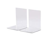 Lot de 2 serre-livres transparent en acrylique 16x15x21cm - Maul