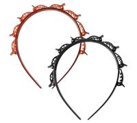 Lot De 2 Serre-têtes Avec Pinces À Double Frange, Pinces À Cheveux, Bandeau En Épingle À Cheveux, Pince À Frange Tressée Professionnelle Avec Dents, Convient Pour Les Femmes, Les Filles