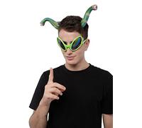 Lot de 2 serre-têtes d'antenne Alien Invader et lunettes vertes pour adultes, taille unique
