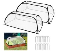 Lot de 2 serres d'élevage, en film polyéthylène, pour tomates, balcons, jardins, tomates, tomates, tomates, plants en film plastique pour tomates, légumes, fleurs, plantes
