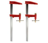 Lot de 2 serres joints à pompe 60 cm - Acier laminé - Longueur de serrage 60 cm - Saillie 125mm - Frein anti glissement