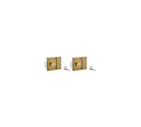 Lot de 2 serrures à bouton cylindre, Ø25 x 40 mm, ouvrant, 3 clés/serrure - SERRUPRIX