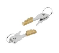 Lot de 2 serrures à douille pour attelage de remorque - Serrure antivol pour attelage à boule - Avec 2 clés chacune - Convient pour Alko AK7 AK10/2, Albe EM80-350, Winterhoff WW8-150, SPP ZSK