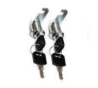 Lot de 2 serrures cylindriques pour boîte aux lettres, armoire, boîte à outils, 2 clés