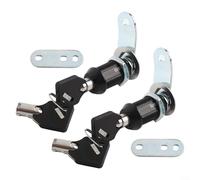 Lot de 2 serrures de porte de rangement et de boîte à outils avec clés, ensemble de serrure à came offrant une solution de verrouillage sécurisée avec fonction identique (2,8 cm)