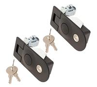 Lot de 2 serrures de porte robustes à levier de compression pour camping-car